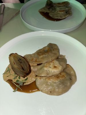 Pierogi from supper club  at Vutie Beets in Letchworth