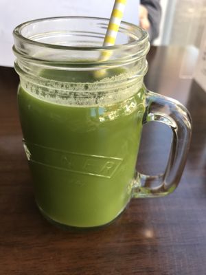 Green juice  at Vutie Beets in Letchworth