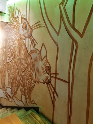 Interesting art ;) at Squirrel in South West London