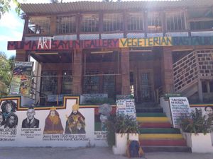 The Front of the Mlima Sayuni Rastaurant at Mlima Sayuni Art and Vegetarian Rastaurant in Dar Es Salaam