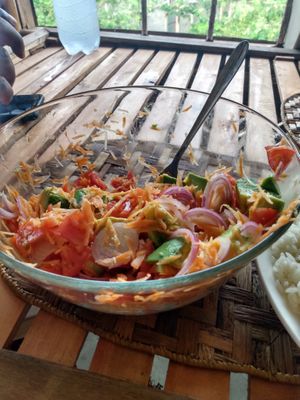 Yummi sallat  at Mlima Sayuni Art and Vegetarian Rastaurant in Dar Es Salaam