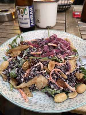 Vegan heura bowl  at Kino in Barcelona