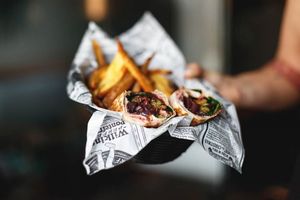 Vegan wrap at Kino in Barcelona