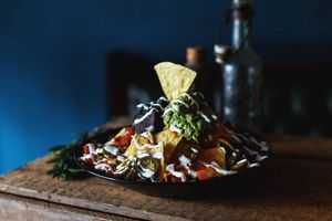 Vegetarian nachos (V.O.) at Kino in Barcelona