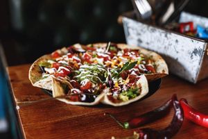 Vegetarian taco salad (V.O.) at Kino in Barcelona