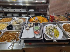 The buffet selection at The Nature Restaurant in Valencia