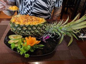 Pineapple rice! at Green Farm in Hanoi