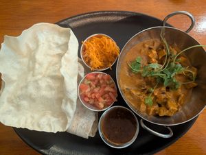 Vegan butter chicken at Nina's Real Food in Jeffreys Bay