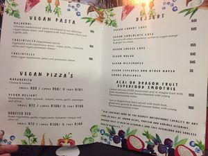 Starters, cold and hot bowls
 at Nina's Real Food in Jeffreys Bay