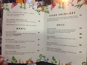 Wraps and Grills at Nina's Real Food in Jeffreys Bay