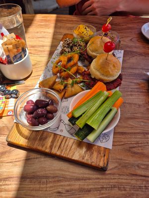 Vegan platter at Infood Coffee Society in Jeffreys Bay