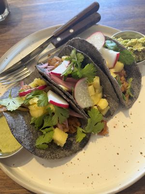 Jackfruit tacos  at The Anchor in Sayulita