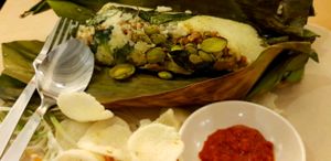Fragrant leave petai rice  at Green House Vegetarian in 