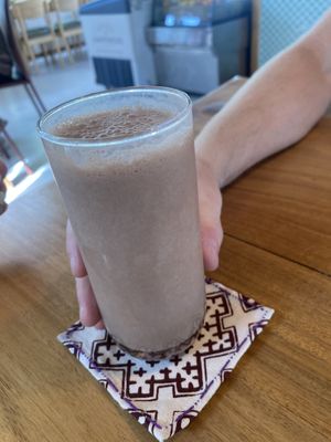 Banana chocolate smoothie   at Lemonade Club in Phuket
