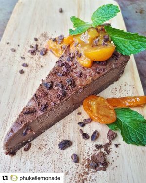 Chocolate cake at Lemonade Club in Phuket