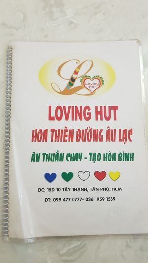 Menu 1/6 at Loving Hut - Hoa Thien Duong in Ho Chi Minh City