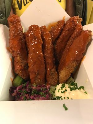 Buffalo wings at Rudy's Dirty Vegan Diner in North West London