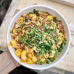 Vegan Mac and cheese at Rudy's Dirty Vegan Diner in North West London