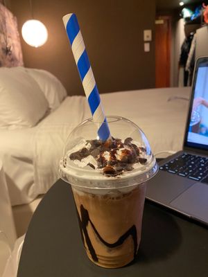 Chocolate milkshake at Rudy's Dirty Vegan Diner in North West London