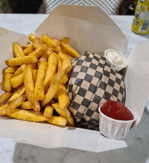   at Rudy's Dirty Vegan Diner in North West London