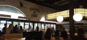 Indoors at Rudy's Dirty Vegan Diner in North West London