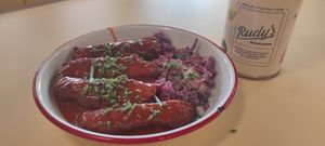  at Rudy's Dirty Vegan Diner in North West London