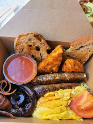 Full English at Rudy's Dirty Vegan Diner in North West London