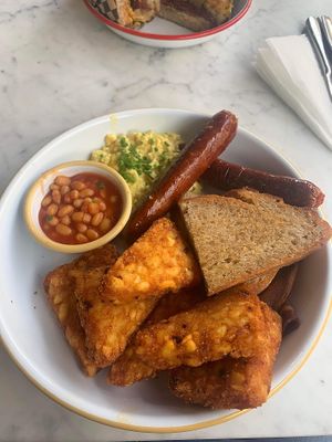 Vegan breakfast   at Rudy's Dirty Vegan Diner in North West London
