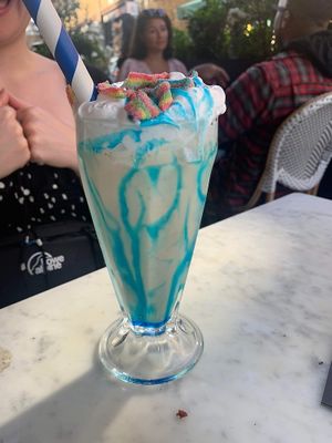 Unicorn milkshake   at Rudy's Dirty Vegan Diner in North West London