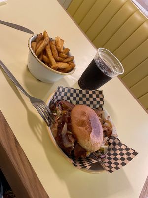   at Rudy's Dirty Vegan Diner in North West London