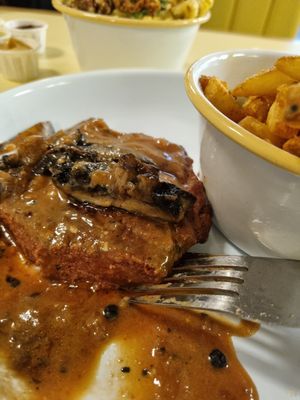 Vegan steak at Rudy's Dirty Vegan Diner in North West London