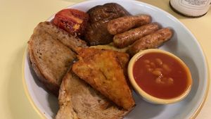   at Rudy's Dirty Vegan Diner in North West London