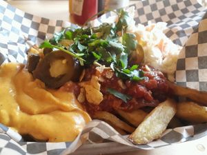 Dirty fries at Rudy's Dirty Vegan Diner in North West London