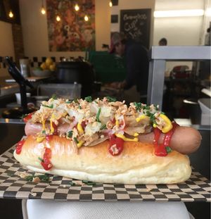 Rudy’s Dirty Dog at Rudy's Dirty Vegan Diner in North West London