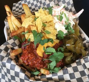 Dirty fries at Rudy's Dirty Vegan Diner in North West London