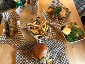 All the goodies! at Rudy's Dirty Vegan Diner in North West London