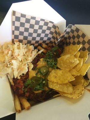 Dirty fries  at Rudy's Dirty Vegan Diner in North West London