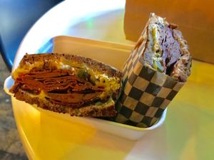 Get the Reuben! at Rudy's Dirty Vegan Diner in North West London