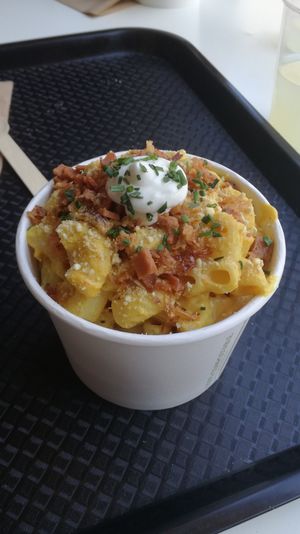 Mac n cheese at Rudy's Dirty Vegan Diner in North West London