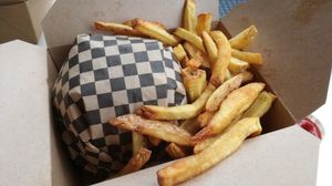 Burger at Rudy's Dirty Vegan Diner in North West London