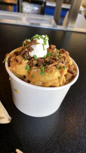 Mac n cheez  at Rudy's Dirty Vegan Diner in North West London