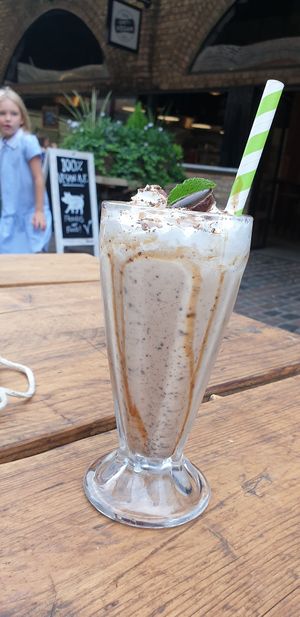 Scout girl milkshake at Rudy's Dirty Vegan Diner in North West London
