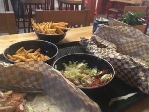 Had fabulous food here  at Rudy's Dirty Vegan Diner in North West London