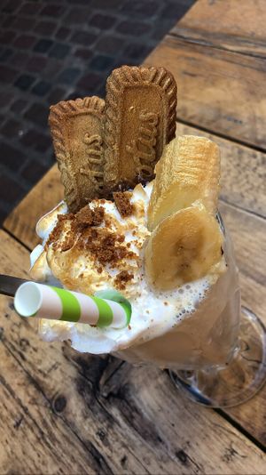 Biscoff shake at Rudy's Dirty Vegan Diner in North West London