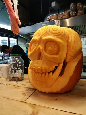 Halloween theme: October 31st at Rudy's Dirty Vegan Diner in North West London