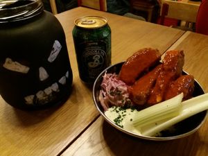 Seitan Buffalo wings at Rudy's Dirty Vegan Diner in North West London