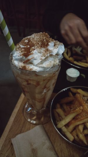 Pumpkin spieced shake 🤤😍 at Rudy's Dirty Vegan Diner in North West London