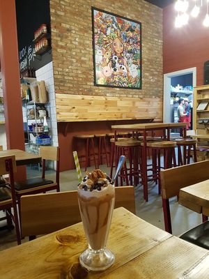Childhood memory shake at Rudy's Dirty Vegan Diner in North West London