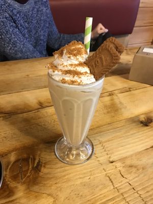 Banana Biscoff Milkshake (taken Christmas 2019) at Rudy's Dirty Vegan Diner in North West London