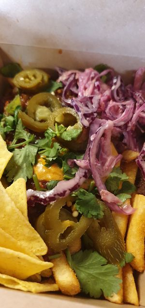 Dirty Fries at Rudy's Dirty Vegan Diner in North West London